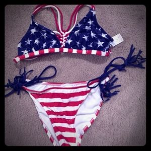 american flag bikini set
